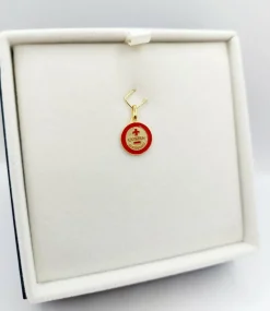 AUGIS - Pendentif médaille d'amour or jaune