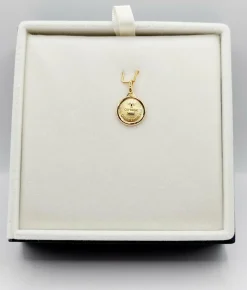 AUGIS - Pendentif médaille d'amour or 