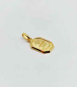 AUGIS - Pendentif médaille d'amour or 