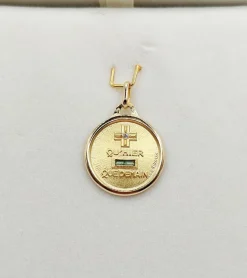 AUGIS - Pendentif médaille d'amour or 