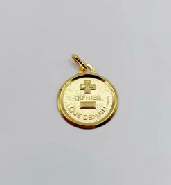AUGIS - Pendentif médaille d'amour 