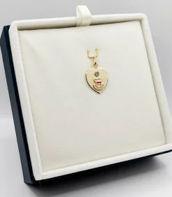 AUGIS - Pendentif médaille d'amour or 