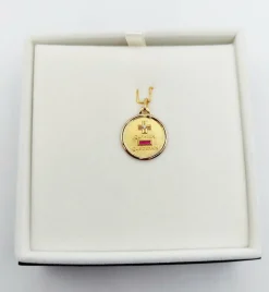 AUGIS - Pendentif médaille d'amour or 