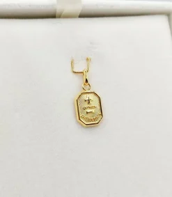 AUGIS - Pendentif médaille d'amour or 