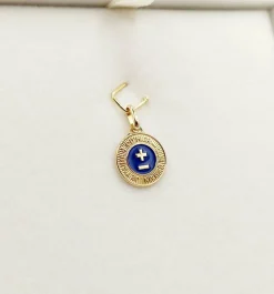 AUGIS - Pendentif médaille d'amour or jaune
