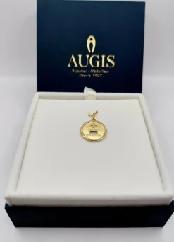 AUGIS - Pendentif médaille d'amour or 