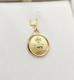 AUGIS - Pendentif médaille d'amour or 