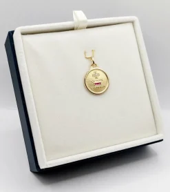 AUGIS - Pendentif médaille d'amour or 