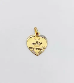 AUGIS - Pendentif médaille d'amour or 
