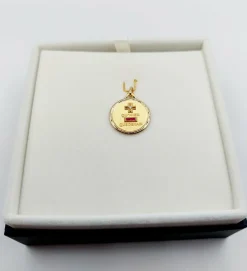 AUGIS - Pendentif médaille d'amour or 
