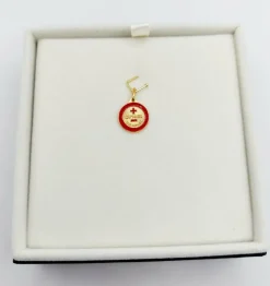 AUGIS - Pendentif médaille d'amour or jaune