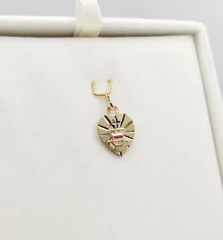 AUGIS - Pendentif médaille d'amour or 
