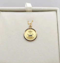 AUGIS - Pendentif médaille d'amour or 