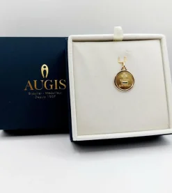 AUGIS - Pendentif médaille d'amour or 