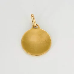 AUGIS- Ancienne Médaille d'Amour, or jaune et rubis