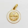 AUGIS Pendentif médaille d'amour or "+ qu'hier - que demain" - La Charmante Ivoire