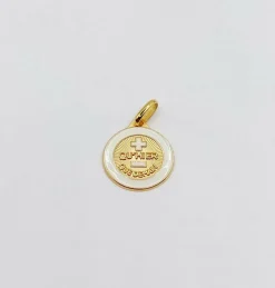AUGIS Pendentif médaille d'amour or 