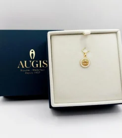 AUGIS Pendentif médaille d'amour or 