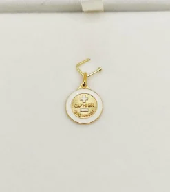AUGIS Pendentif médaille d'amour or 