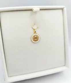 AUGIS Pendentif médaille d'amour or 