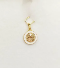 AUGIS Pendentif médaille d'amour or 