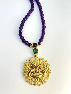 Bacchus collier améthystes, tourmaline