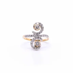Bague 1900 « toi et moi » diamants