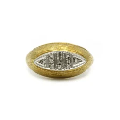 Bague - Deux Ors & diamants