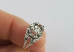Bague 1950 Diamant Or blanc