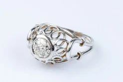 Bague 7 diamants en or blanc