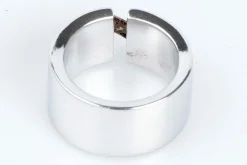 Bague 5 Diamants Or blanc