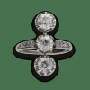 Bague 1930 diamants taille ancienne