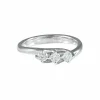 Bague « jarretière » en or blanc