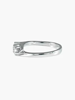 Bague « jarretière » en or blanc