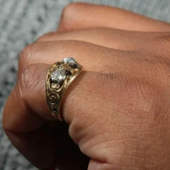 Bague à motifs Diamants