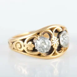 Bague à motifs Diamants