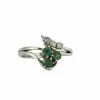 BAGUE " NOY" EMERAUDES DIAMANTS