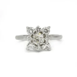 Bague - Or blanc & Diamants