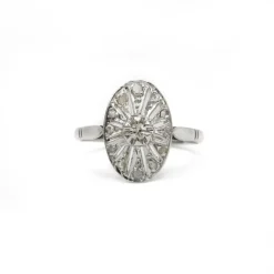 Bague - Or blanc & Diamants