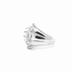 Bague 1940 Or blanc Diamants