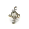 Bague - Or, Diamants & Perle