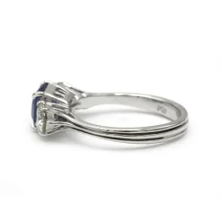 Bague - Or, Diamants & Saphir