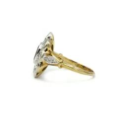 Bague Or, diamants et Saphir
