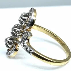 Bague or diamants vers 1900