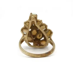 Bague - Or jaune & Opales