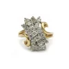 Bague - Or jaune et blanc et diamants