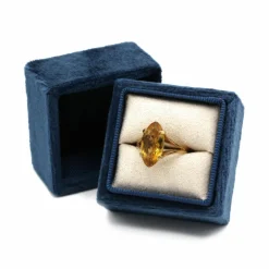 Bague - Or jaune et citrine