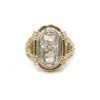 Bague - Or jaune et diamants rose cut