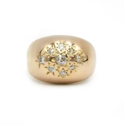 Bague - Or jaune et Diamants