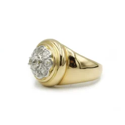 Bague - Or jaune et diamants